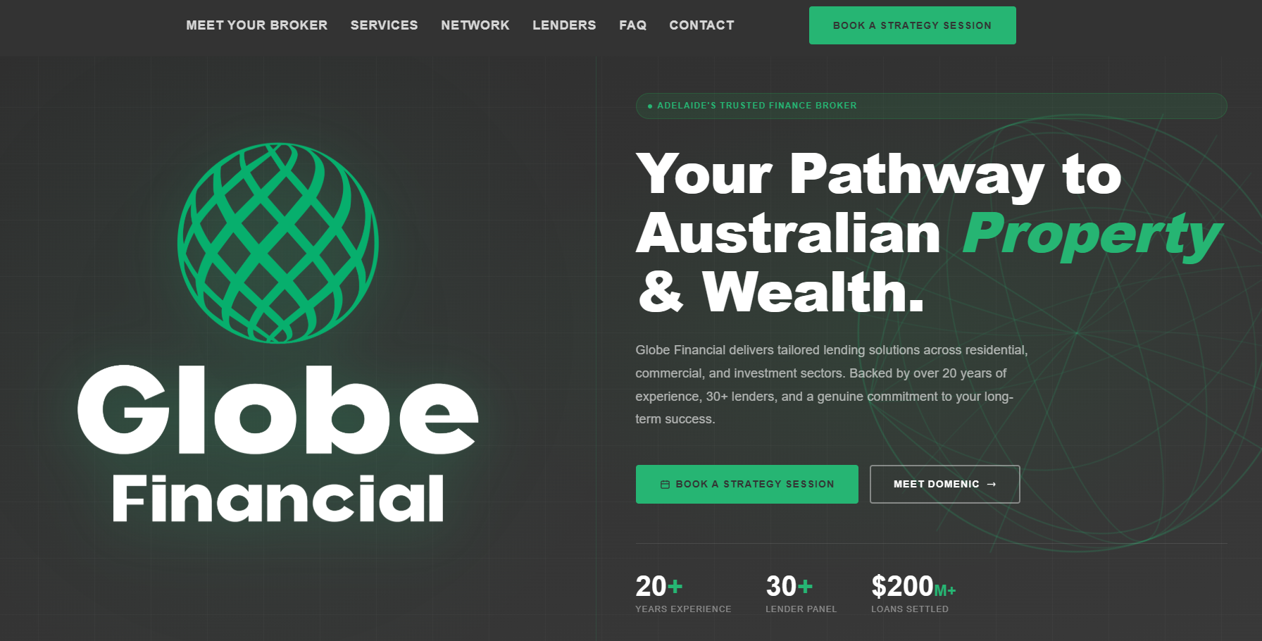 Globe Financial website
