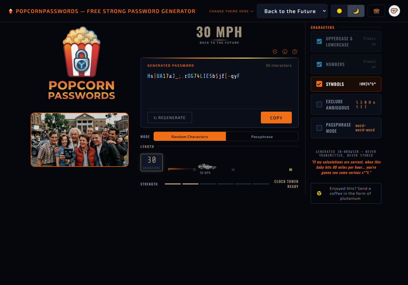 Popcorn Passwords full site